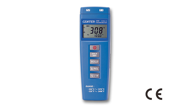 CENTER 308_ Dual Input Thermometer (Compact Size, Economy) 1
